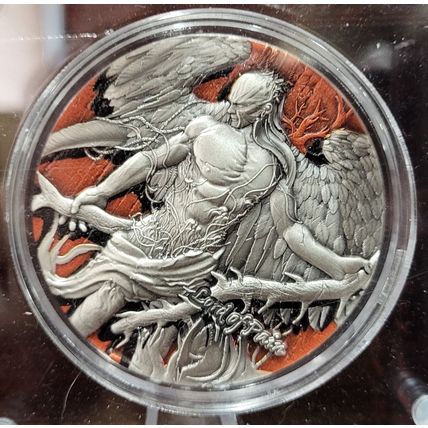 2 Oz Silver Collectible SHRIKE LORD OF PAIN You Will Receive # 32 Of 199