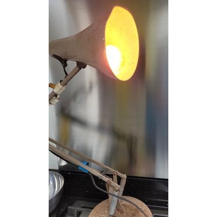 Anglepoise lamp. Model 90. Mushroom grey