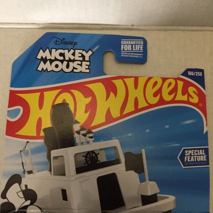 NEW Disney Mickey Mouse Steamboat Hotwheels 10/10