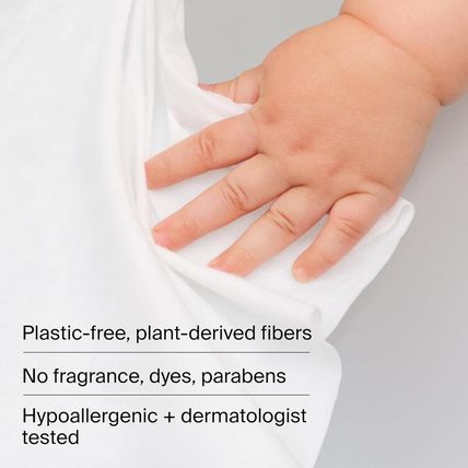 Coterie Baby Wipes for Sensitive Skin, Plant-Based and Plastic-Free Fibers, 99%