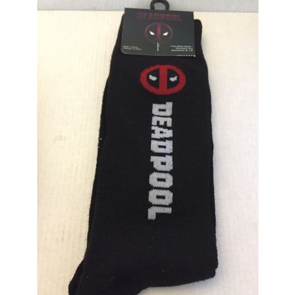 NEW Marvel Deadpool Unisex Crew Socks Size 6-12