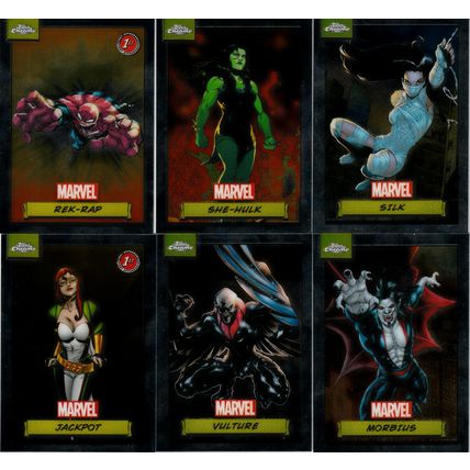 TOPPS 2024 MARVEL cards Silk, She-Hulk, Rek-Rap, Morbius, Vulture, Jackpot
