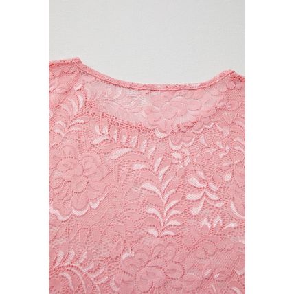 Blossom Floral Lace Sheer Long Sleeve Top