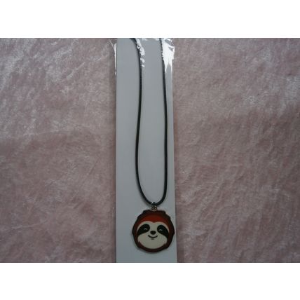Brown Face Sloth Pendant Necklace