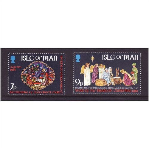 ISLE OF MAN 1981 CHRISTMAS / IYD SG 209 / 210 SET 2 VALS U/M MINT