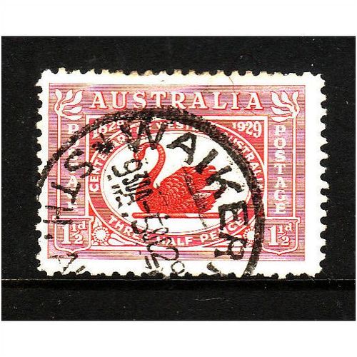 AUSTRALIA 1929 SG 116 1 1/2d SCARLET CENT WESTERN AUSTRALIA FINE USED