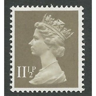 Great Britain 1981 11½p Drab 1 RB Right Band Unmounted Mint NHM SG X894 stamp