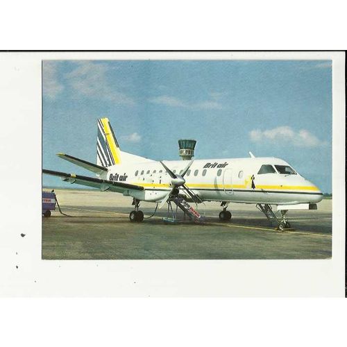 Aviation BRIT AIR SAAB SF 340 Postcard by Editions P.I. (507)