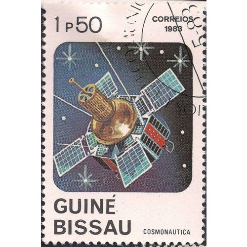 GUINEA BISSAU, SPACE, Russian satellite, white 1983, 1P50