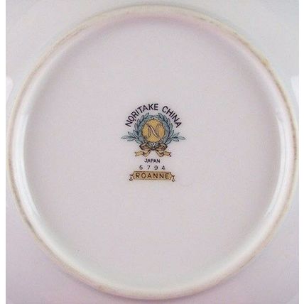 Lot of 2 Noritake Roanne Pink Rose Rim Soup Bowls 5794 Japan Vintage