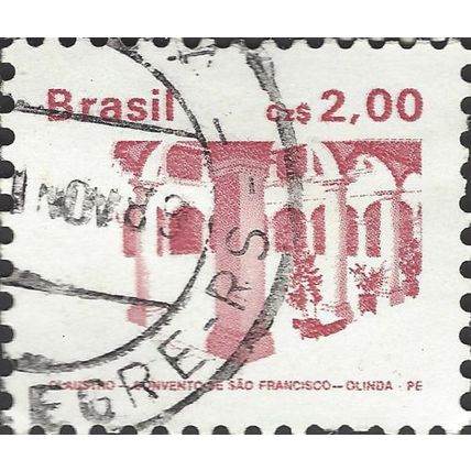 BRAZIL, St. Francis's monastery, Olinda, pink 1986, 2cruz