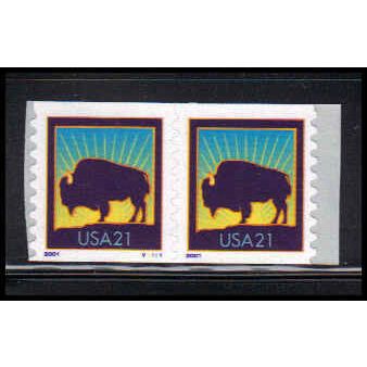 3475v 21c American Buffalo Very Fine MNH CNP Left V1111 V/UL PA3724