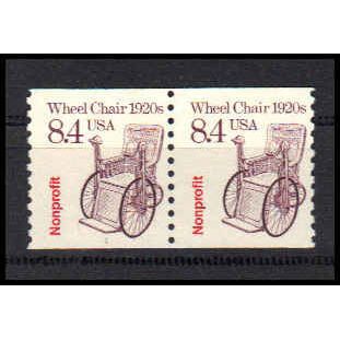 2256 8.4c Wheel Chair Fine MNH Dry Gum CNP Left 1 PA0929