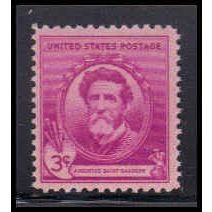 886 3c Augustus Saint-Gaudens Just Clears MNH KA4234