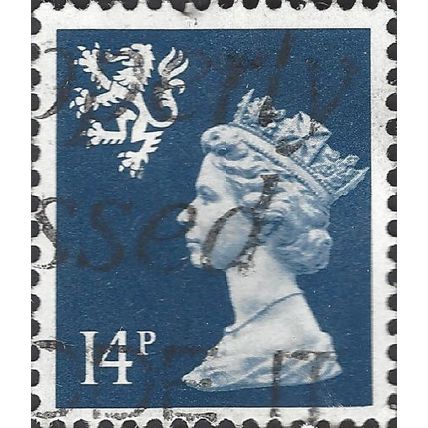 SCOTLAND, Queen Elizabeth II, Machin, blue 1988, 14p, #4