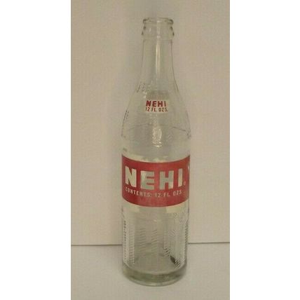 Vintage NEHI 12 oz. Glass Soda Bottle
