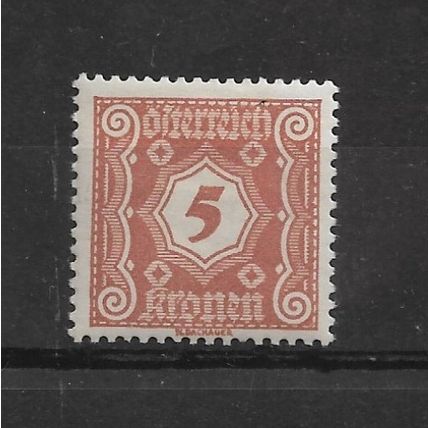 Austria.D513 5k Brown.Mounted Mint.Aug22
