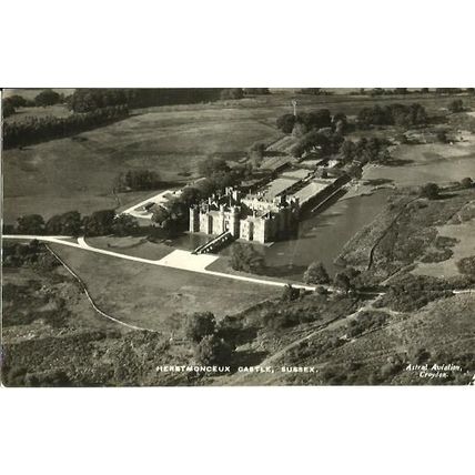 Sussex HERSTMONCEUX CASTLE Aerial Postcard (Astral)