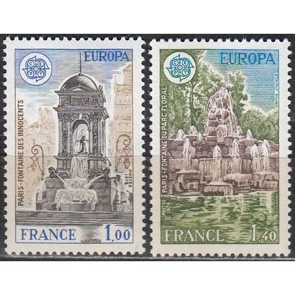 France 1978 Yvert 2098 - 2099 Neuf ** Cote (2008) 2.25 € Europa CEPT Monuments
