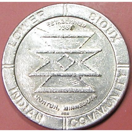 Jackpot Junction. $1 Casino Token. Morton, MN. 17A.