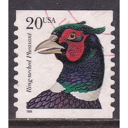 United States 1998 Ring Necked Pheasant 20c Fine used SG 3459 VGC