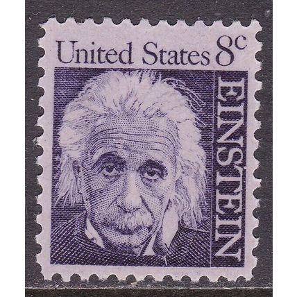 United States 1966 Albert Einstein 8c Mint Never Hung SG 1267 VGC