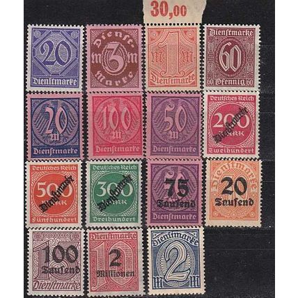 GERMANY REICH Dienst [Lot] 07 ( **/mnh )