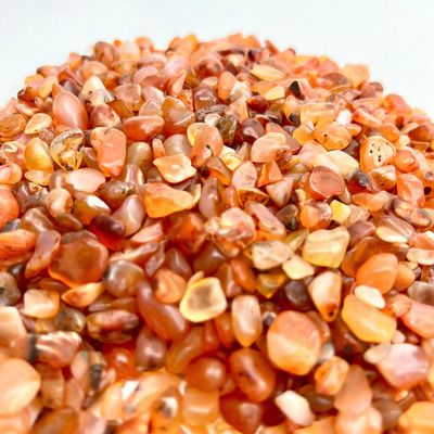 Carnelian | Tumbled Chips | 1lb | 4-7mm | India[ ]