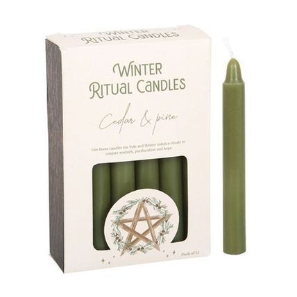 Candles - Cedar & Pine Winter Ritual Spell Candles