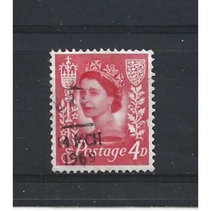 Guernsey.SG13 4d Bright Vermilion.Fine Used.Aug25