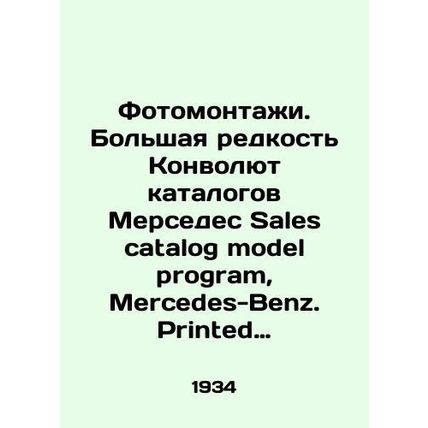 Photomontages. The great rarity of Mercedes Sales catalog model program, Mercede