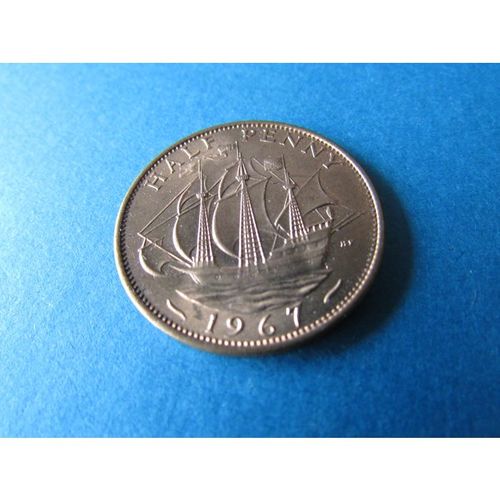 1967 QUEEN ELIZABETH II HALFPENNY - COIN - 3 FREE POST. X