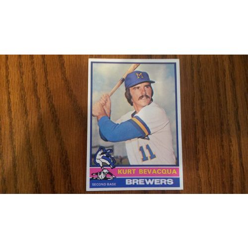 1976 Topps Card # 427 Kurt Bevacqua Very Good-Excellent (4) Milwaukee Brewers
