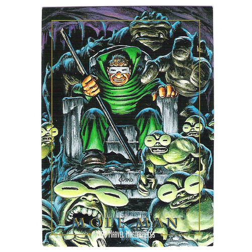 1992 Marvel Masterpieces Trading card #52 Mole Man – Jusko art - Fantastic Four