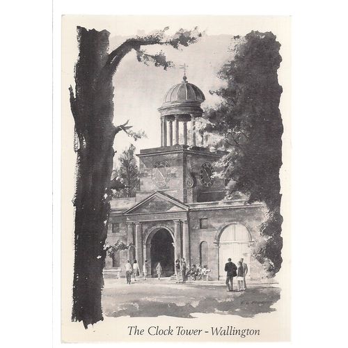 THE CLOCK TOWER, WALLINGTON unused postcard painted by E L Forrest =