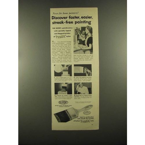 1955 Du Pont Tynex Nylon Paint Brush Ad - Discover