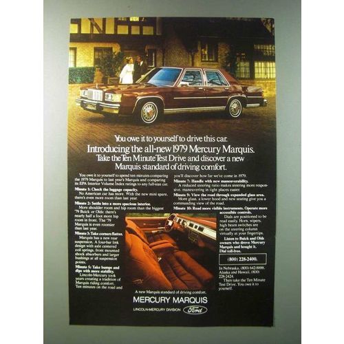 1979 Mercury Marquis Ad - You Owe it To Yourself to Drive This Car