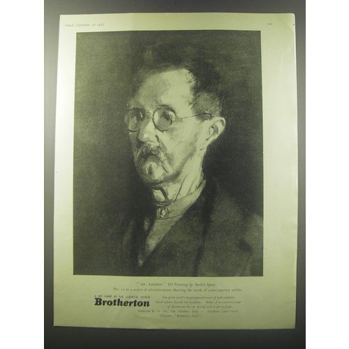 1955 Brotherton Chemicals Ad - Mr. Burden by Ruskin Spear