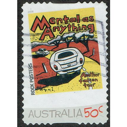 Australia 2006 Rock Posters (1st Series) 50c Multicoloured S/Ad SG2692 GU