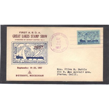 Event 1st ASDA 1069 3c Soo Locks (Unkn Cachet-Typed/A) CV41550