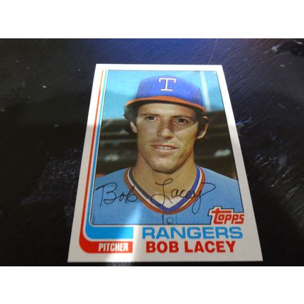 1982 Topps Card # 103 Bob Lacey Excellent-Mint (6) Texas Rangers