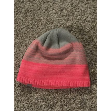 Girls Champion 1 size fits all 22605 Hot Pink & Grey Beanie Stocking Cap Winter