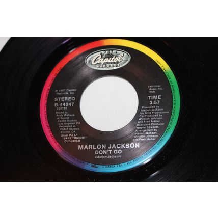 Marlon Jackson Picture Sleeve-DON'T GOx2 STEREO