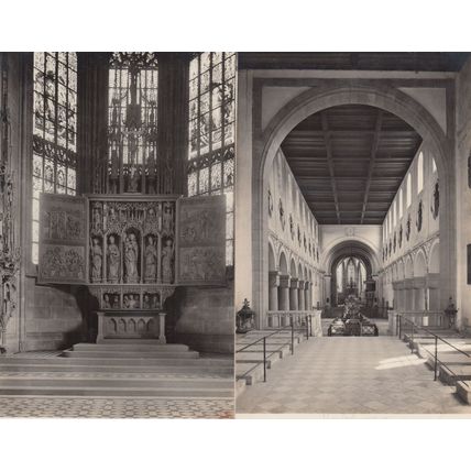 Heilbronn Kiliankirche Hochaltar 1498 Kirche 2x Old Postcard s