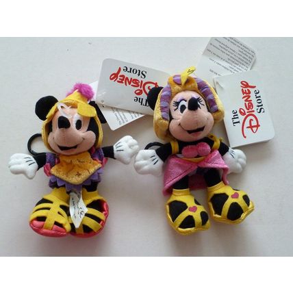 DISNEY STORE MICKEY & MINNIE KEYRINGS - ANTONY AND CLEOPATRA - UNUSED WITH TAGS