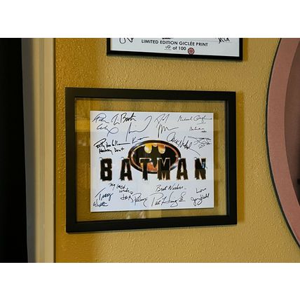 Batman 1989 Title Card Cast-Signed- 8.5 x 11- Autograph Reprints