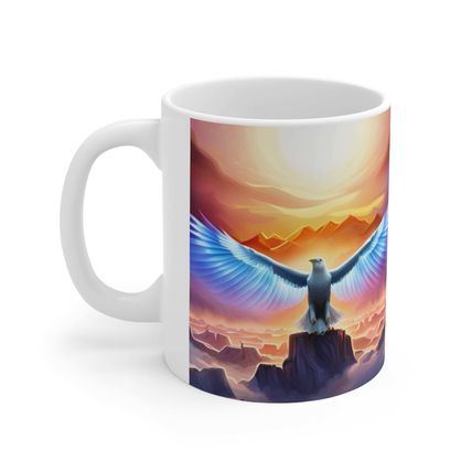 The United States of America USA Flag Eagle #3 11oz Ceramic Coffee Mug