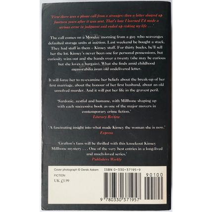 Sue Grafton - O is for Outlaw (Kinsey Millhone)