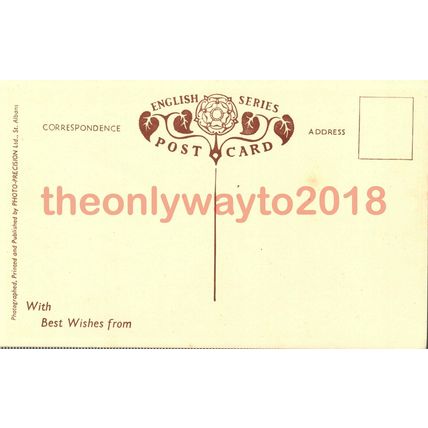 Wye Valley, Tintern Abbey, Monmouthshire, Postcard
