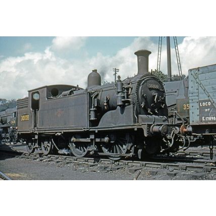 pu2602 - Hampshire - Engine No.30108, at Bournemouth Shed - print 6x4